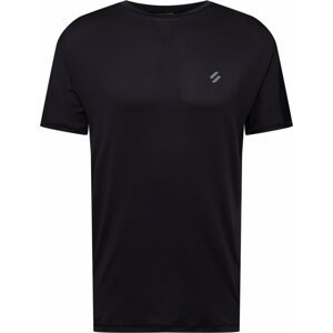 Superdry Funkční tričko šedá / černá