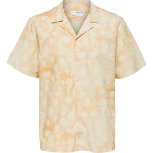 SELECTED HOMME Košile světle žlutá / jasně oranžová