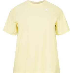ADIDAS SPORTSWEAR Funkční tričko světle žlutá / bílá