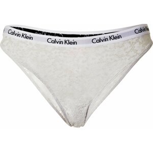 Calvin Klein Underwear Kalhotky černá / stříbrná