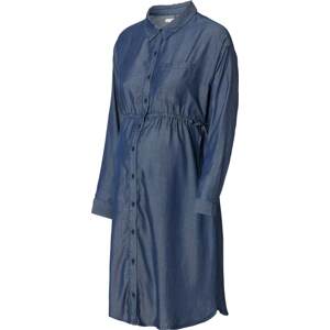 Esprit Maternity Košilové šaty modrá džínovina