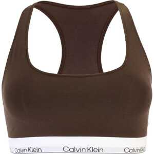 Calvin Klein Underwear Podprsenka čokoládová / bílá