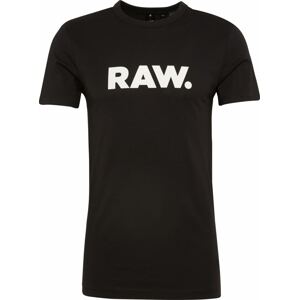 Tričko 'Holorn' G-Star Raw černá / bílá