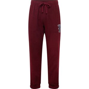 HOLLISTER Pyžamové kalhoty karmínově červené / černá