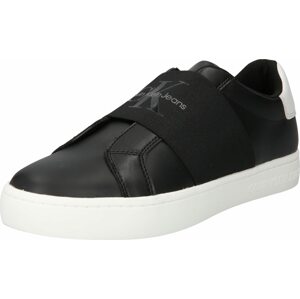 Calvin Klein Jeans Slip on boty tmavě šedá / černá / bílá