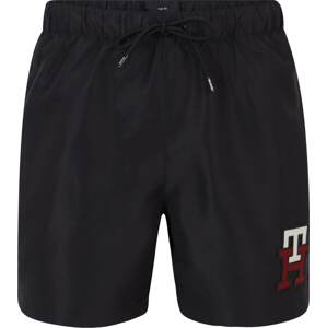 Tommy Hilfiger Underwear Plavecké šortky marine modrá / tmavě červená / černá / bílá