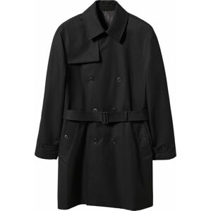 MANGO MAN Přechodný kabát černá