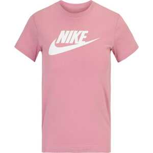 Nike Sportswear Tričko 'FUTURA' starorůžová / bílá