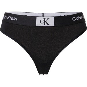 Calvin Klein Underwear Tanga světle šedá / černá