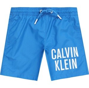 Calvin Klein Swimwear Plavecké šortky modrá / bílá