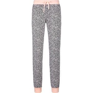 VIVANCE Pyžamové kalhoty růžová / černá / bílá