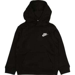 Nike Sportswear Mikina 'Club' černá / bílá