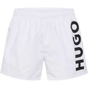 HUGO Plavecké šortky 'ABAS' černá / bílá