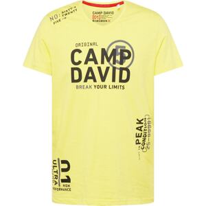 CAMP DAVID Tričko žlutá / černá