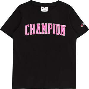 Champion Authentic Athletic Apparel Tričko pink / černá