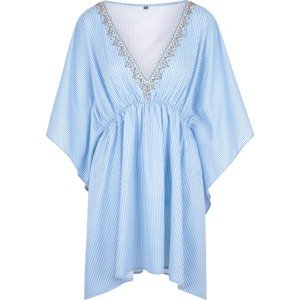 LingaDore Plážové šaty modrá / bílá