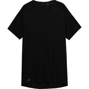 4F Funkční tričko antracitová / černá