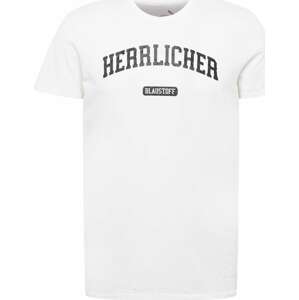 Herrlicher Tričko černá / bílá