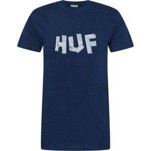HUF Tričko námořnická modř / bílá