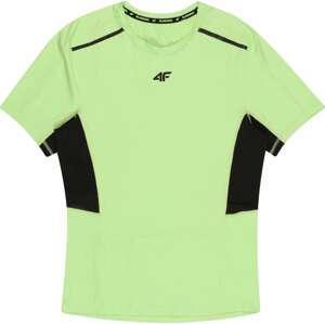 4F Funkční tričko světle zelená / černá