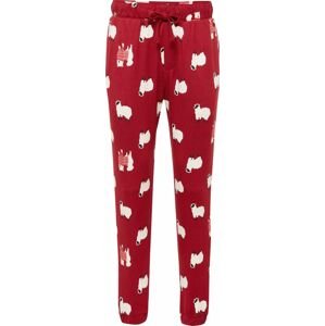 Gilly Hicks Pyžamové kalhoty červená / tmavě červená / bílá