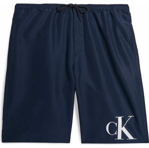 Calvin Klein Swimwear Plavecké šortky tmavě modrá / bílá