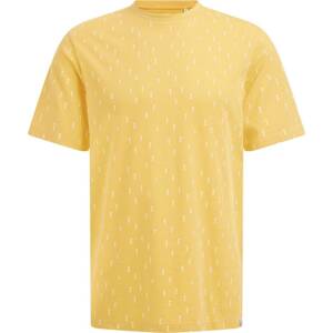 WE Fashion Tričko žlutá / bílá