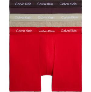 Calvin Klein Underwear Boxerky šedá / červená / vínově červená / bílá
