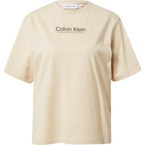 Calvin Klein Tričko tělová / černá