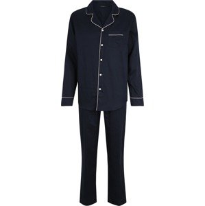 SCHIESSER Pyžamo dlouhé námořnická modř / bílá