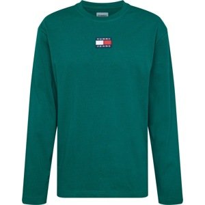 Tommy Jeans Tričko námořnická modř / smaragdová / červená / bílá