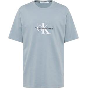 Calvin Klein Jeans Tričko kouřově šedá / černá / bílá
