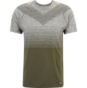 ASICS Funkční tričko šedý melír / olivová