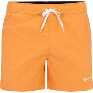 Champion Authentic Athletic Apparel Plavecké šortky oranžová / bílá