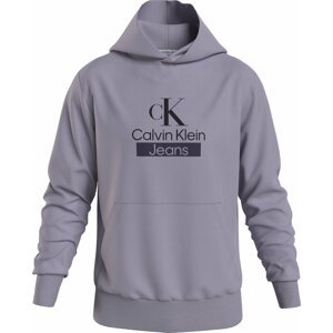 Calvin Klein Jeans Mikina šeříková / černá