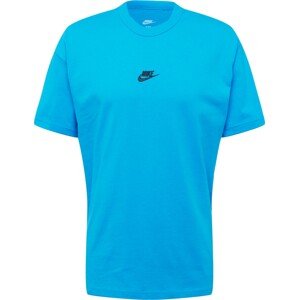 Nike Sportswear Tričko světlemodrá / černá