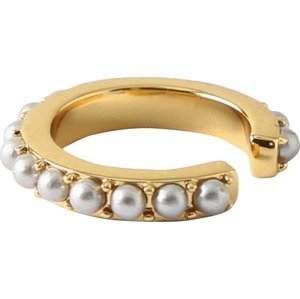 Orelia Náušnice 'Mini Pearl Single Ear Cuff' zlatá / perlově bílá