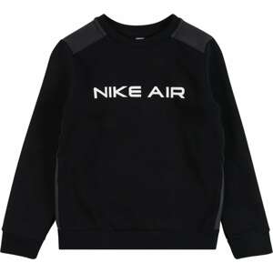 Nike Sportswear Mikina tmavě šedá / černá / bílá