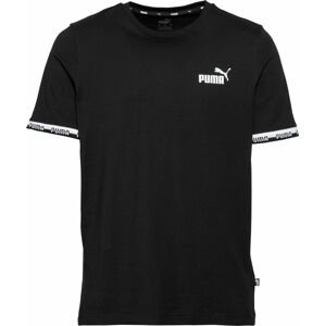 PUMA Funkční tričko 'AMPLIFIED' černá / bílá