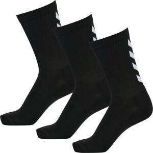 Hummel Sportovní ponožky černá / bílá