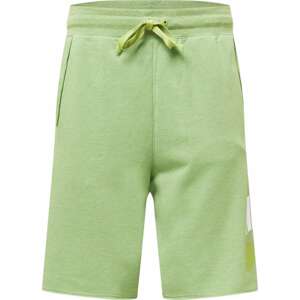 Nike Sportswear Kalhoty limetková / světle zelená / bílá