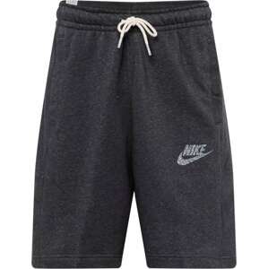 Nike Sportswear Kalhoty 'REVIVAL' šedá / černý melír
