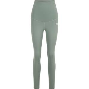 ADIDAS PERFORMANCE Sportovní kalhoty zelená / bílá