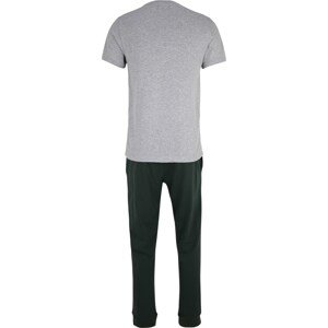 BURTON MENSWEAR LONDON Pyžamo dlouhé šedý melír / černá