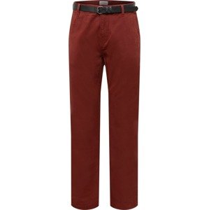 Lindbergh Chino kalhoty tmavě červená