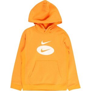 Nike Sportswear Mikina oranžová / bílá