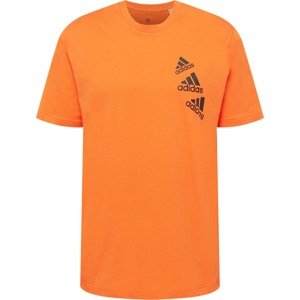 ADIDAS SPORTSWEAR Funkční tričko oranžová / černá