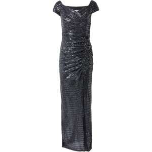 Sistaglam Společenské šaty 'SYDNEY' černá / stříbrná
