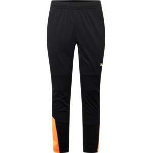PUMA Sportovní kalhoty pastelově zelená / oranžová / černá