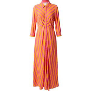 Y.A.S Košilové šaty 'Savanna' tmavě oranžová / pink
